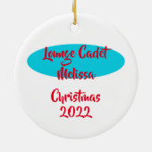 Buffalo NY Lounge Academy Retro Space Age Keramisch Ornament (Achterkant)