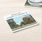 Buffalo NY Map Coördineert  stijl Kartonnen Onderzetters (Schuin)