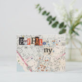 Buffalo NY Maps Collage Briefkaart 35 (Staand voorkant)