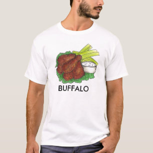 Buffalo NY New York Hot BBQ Chicken Wings Celery T-shirt
