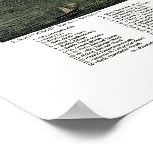 Buffalo, NY Panoramic Map - 1880 Poster (Hoek)