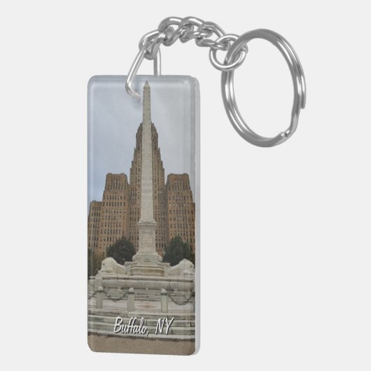 Buffalo, NY Sleutelhanger (Achterkant Rechts)