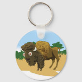 Buffalo of American Bison Sleutelhanger (Voorkant)
