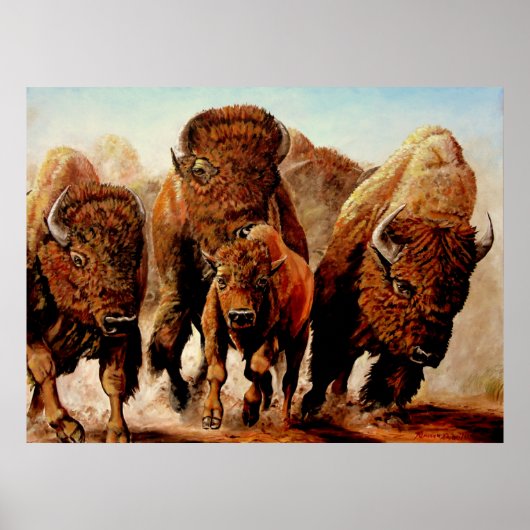 Buffalo "On the run" Poster (Voorkant)