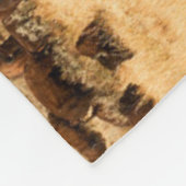 Buffalo onder het Grand Teton-gebergte Fleece Deken (Hoek)