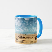 Buffalo onder het Grand Teton-gebergte Mok (Voorkant rechts)