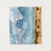 Buffalo onder het Grand Teton-gebergte Wandkleed (Voorkant)