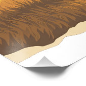 Buffalo op de vlakte poster (Hoek)