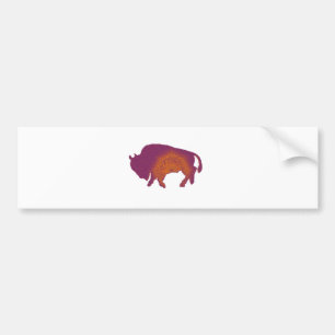 Buffalo Paars Bumpersticker