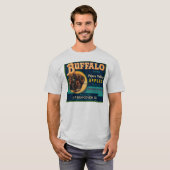 Buffalo Pajaro Valley Apples Krat Label T-shirt (Voorkant volledig)