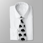 Buffalo patroon silhouet rustiek stropdas (Gebonden)