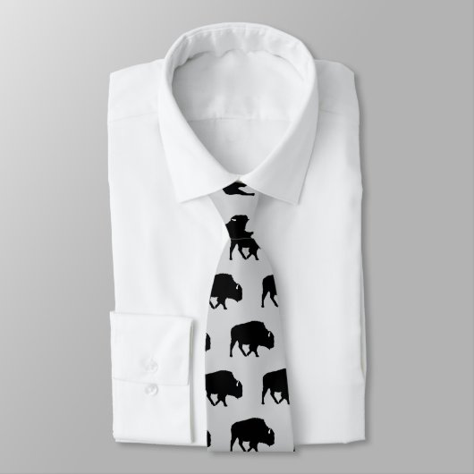 Buffalo patroon silhouet rustiek stropdas (Gebonden)