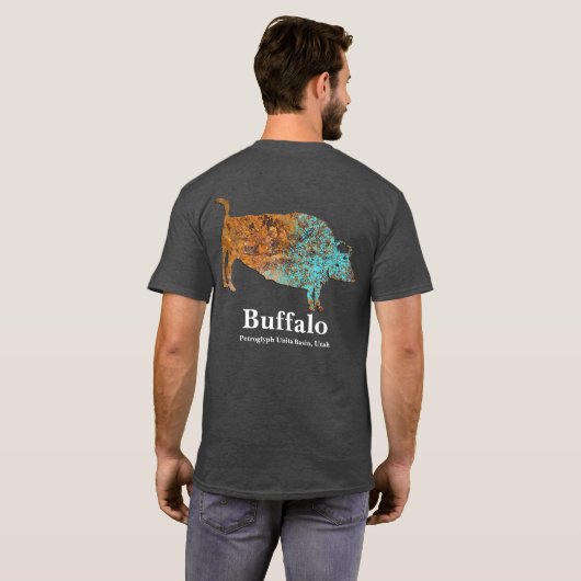 Buffalo Petroglyph T-shirt (Achterkant volledig)