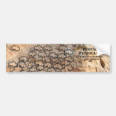 BUFFALO PETROGLYPH - TALKANYONS, NIEUW MEXICO BUMPERSTICKER (Voorkant)