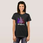 Buffalo Plaid and Leopard Christmas Tree T-shirt (Voorkant volledig)
