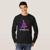 Buffalo Plaid and Leopard Christmas Tree T-shirt (Voorkant volledig)