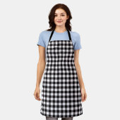 Buffalo Plaid Apron Schort (Gedragen)
