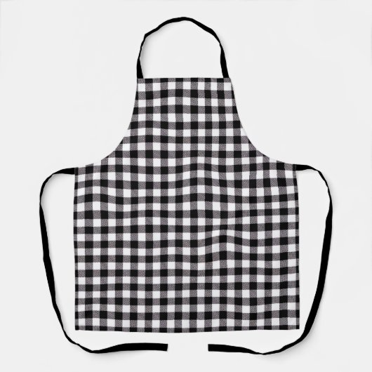 Buffalo Plaid Apron Schort (Voorkant)