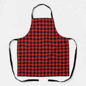 Buffalo Plaid Apron Schort (Voorkant)