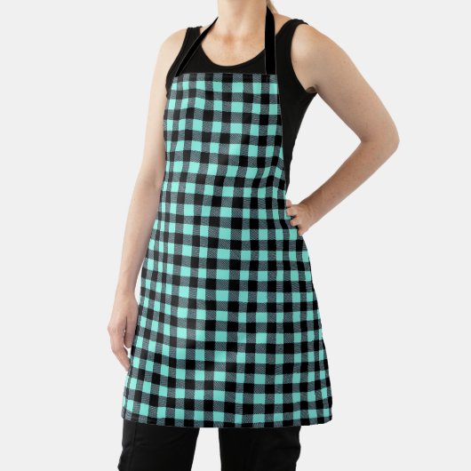 Buffalo Plaid Apron Schort (Insitu)