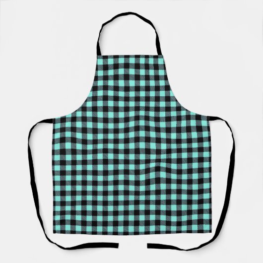 Buffalo Plaid Apron Schort (Voorkant)
