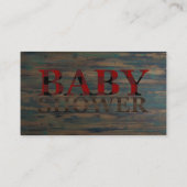 Buffalo Plaid Baby Shower Boek Verzoek Gedicht Informatiekaartje (Achterkant)