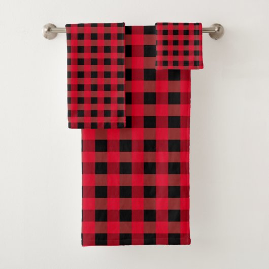 Buffalo plaid bad handdoek (Insitu)