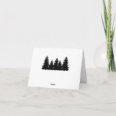 Buffalo Plaid Bedankbriefjes Kaart (Achterkant)