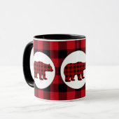Buffalo plaid beer Country Kitchen mok (Voorkant links)