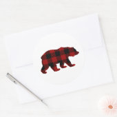 Buffalo Plaid Beer Sticker (Envelop)