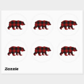 Buffalo Plaid Beer Sticker (Vel)