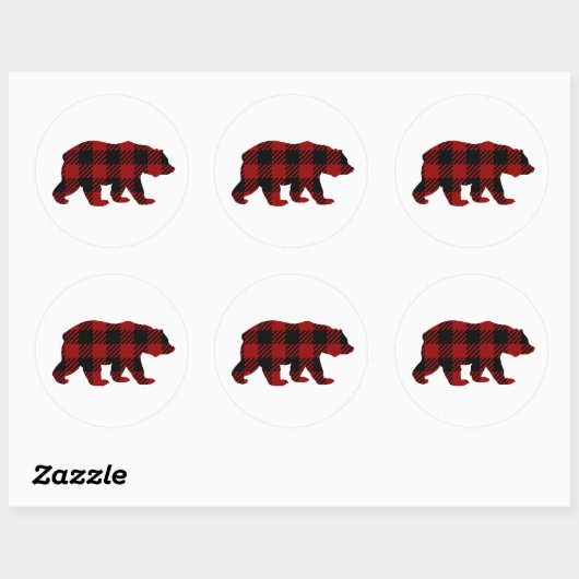 Buffalo Plaid Beer Sticker (Vel)