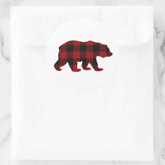 Buffalo Plaid Beer Sticker (Tas)