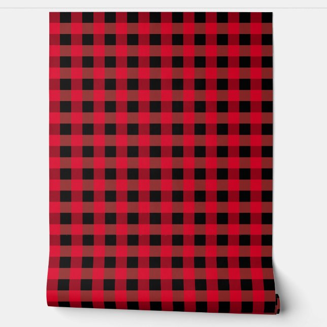 Buffalo plaid behang (Afrollen)