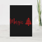 Buffalo Plaid Believe In The Magic Of Christmas Ba Kaart (Voorkant)