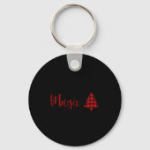 Buffalo Plaid Believe In The Magic Of Christmas Ba Sleutelhanger (Voorkant)