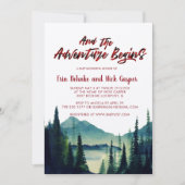 Buffalo Plaid | Berg Baby Shower Uitnodiging (Voorkant)