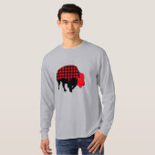 Buffalo Plaid Bison overhemd T-shirt (Voorkant volledig)
