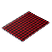 Buffalo plaid Black en Red Pattern Notitieboek (Linkerzijde)