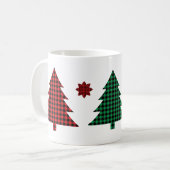 Buffalo Plaid Bomen Koffiemok (Voorkant links)
