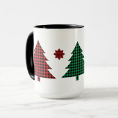 Buffalo Plaid Bomen Mok (Voorkant links)