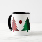 Buffalo Plaid Bomen Mok (Voorkant links)