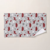 Buffalo Plaid Bosdieren Patroon Bad Handdoek (Handdoek)
