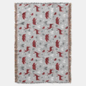 Buffalo Plaid Bosdieren Patroon Deken (Voorkant Verticaal)