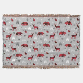 Buffalo Plaid Bosdieren Patroon Deken