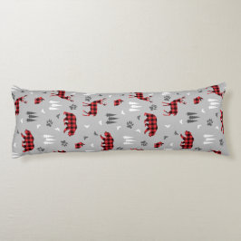 Buffalo Plaid Bosdieren Patroon Lichaamskussen