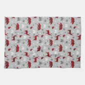 Buffalo Plaid Bosdieren Patroon Theedoek (Horizontaal)