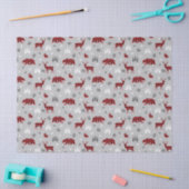 Buffalo Plaid Bosdieren Patroon Tissuepapier (Craft)
