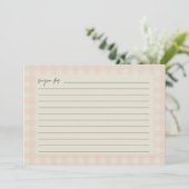 Buffalo Plaid Bruiloftsreceptkaart Bedankkaart (Staand voorkant)