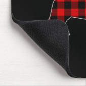 Buffalo Plaid Bulldog Muismat (Hoek)